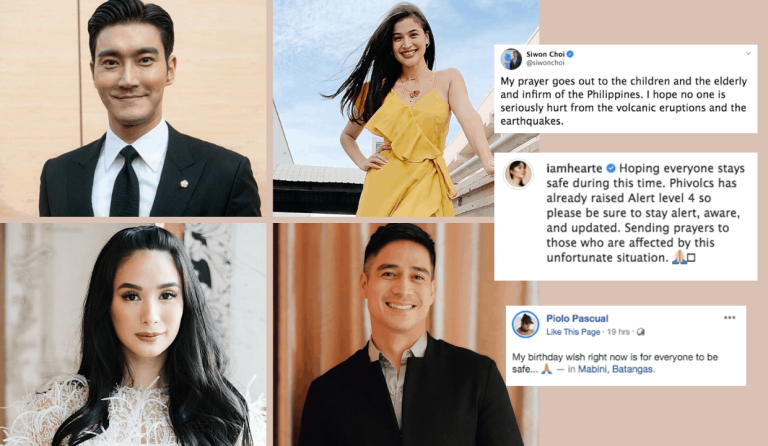 LOOK: International, local celebs react to Taal Volcano eruption