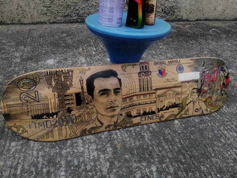 Tattoo artist designs skateboard inspired by Yorme Isko
