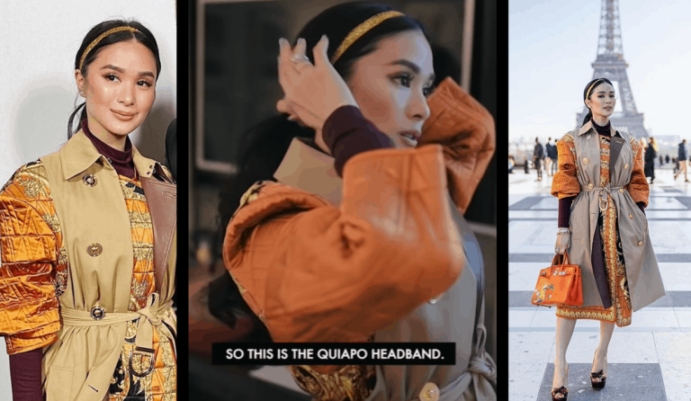 Heart Evangelista proudly wears P20 headband from Quiapo at Paris Fashion Week