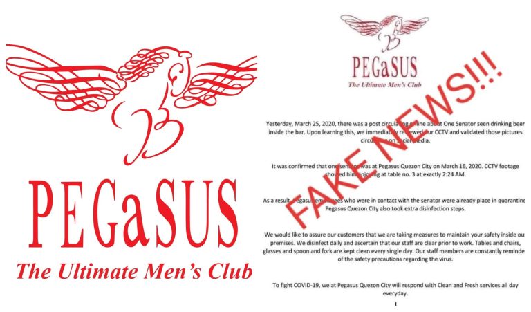 Pegasus blasts ‘fake news’ that a senator was seen at ‘ultimate men’s club’