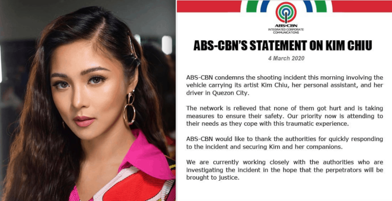 ABS-CBN condemns shooting incident involving Kim Chiu