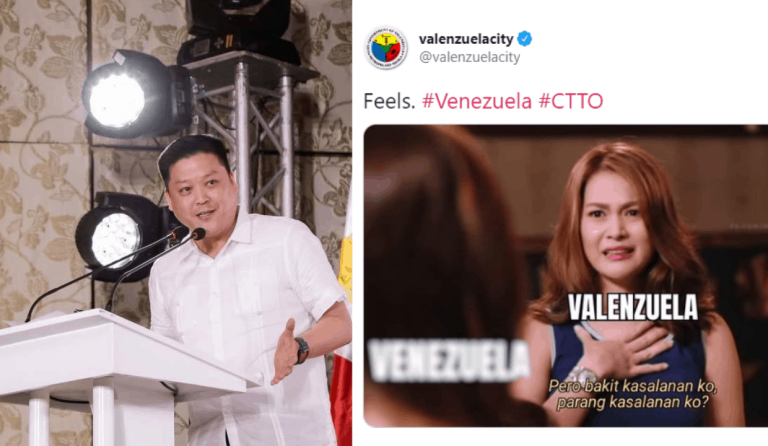 Mayor Rex Gatchalian reacts after netizens mistook Venezuela for Valenzuela City in procession photos