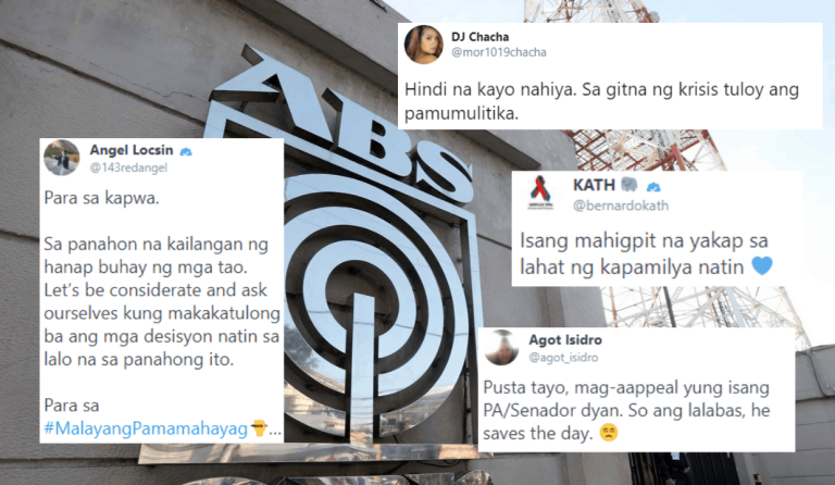 Celebrities react to NTC order for ABS-CBN to stop broadcast operations