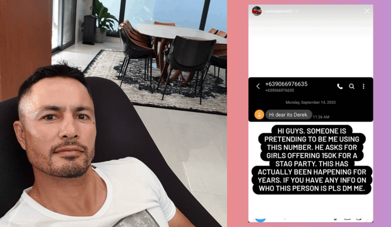 Derek Ramsay seeks help finding person using his name to hire women