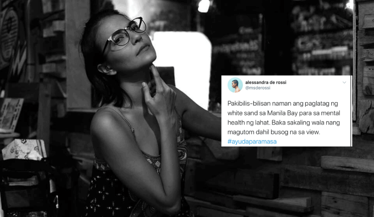 Alessandra de Rossi criticizes DENR’s ‘white sand beach’ project in Manila Bay