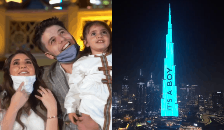 WATCH: Dubai YouTubers’ extravagant gender reveal on Burj Khalifa goes viral