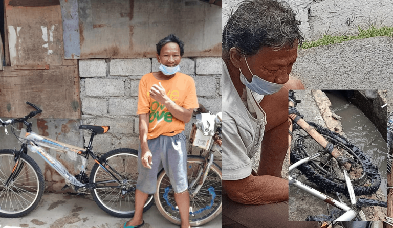 Man with worn-out bike receives new one after going viral