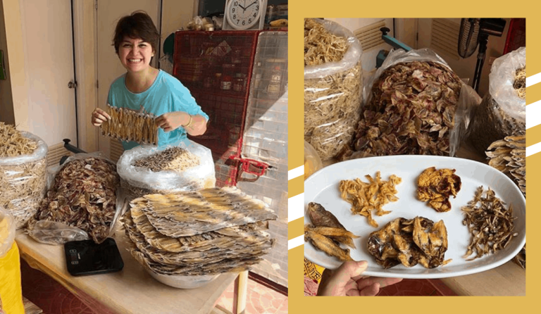 Nadine Samonte is a proud seller of dried fish
