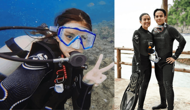 LOOK: Gabbi Garcia, Khalil Ramos go on scuba diving trip
