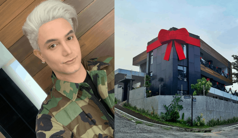 LOOK: Paolo Ballesteros transforms house into a huge Christmas gift