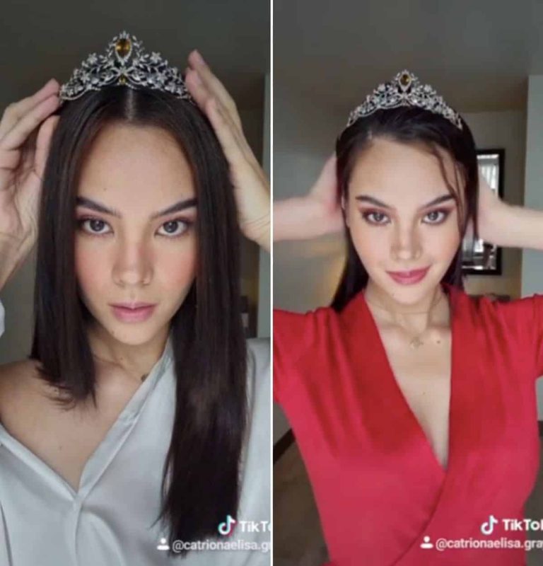 Catriona Gray receives ‘Universal Power’ tiara from Miss Universe