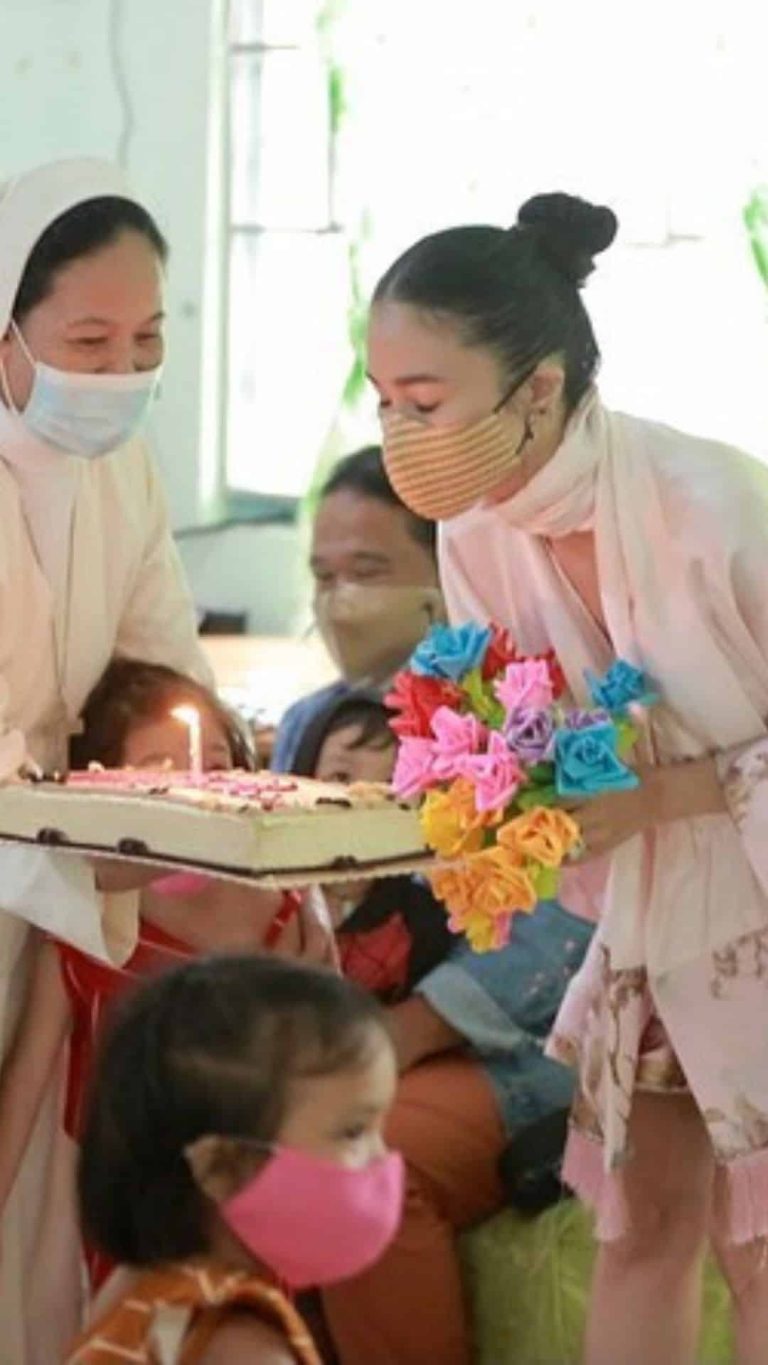 Heart Evangelista visits orphanage for late birthday celebration