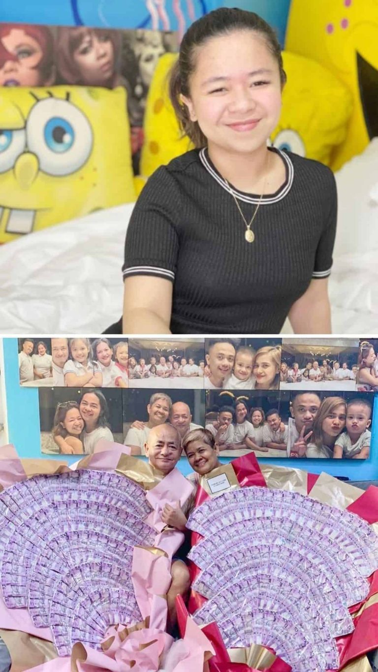 LOOK: Kiray Celis gifts parents with money bouquet for Valentine’s Day