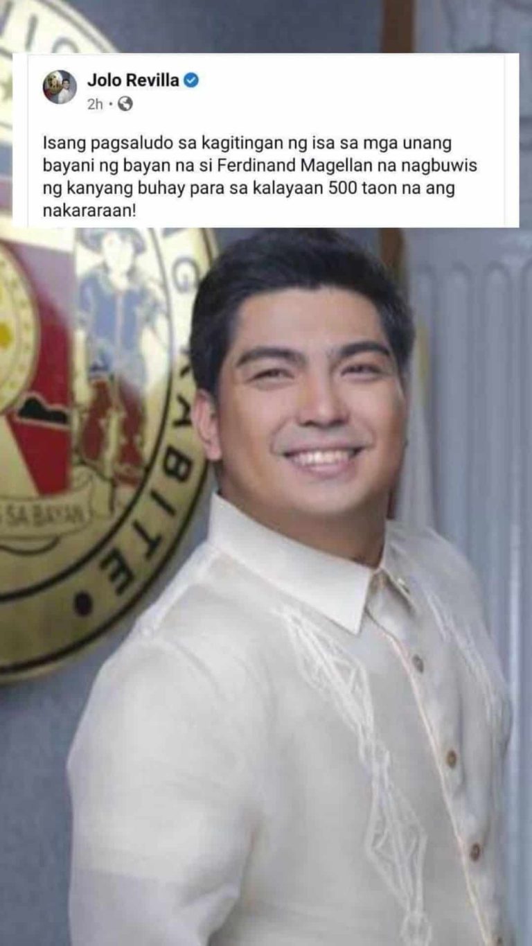 Jolo Revilla apologizes after mistaking Ferdinand Magellan for Lapulapu in FB post