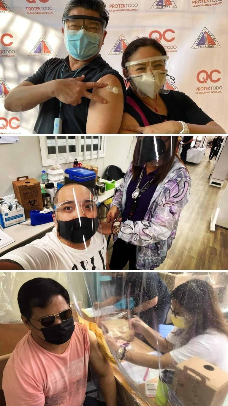 LOOK: Personalities who have already received their first COVID-19 vaccine jab