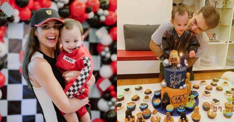 Max Collins and Pancho Magno reveal why son had separate birthday parties