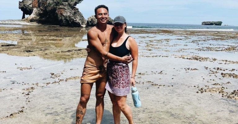 Philmar Alipayo is determined to teach Andi Eigenmann how to surf