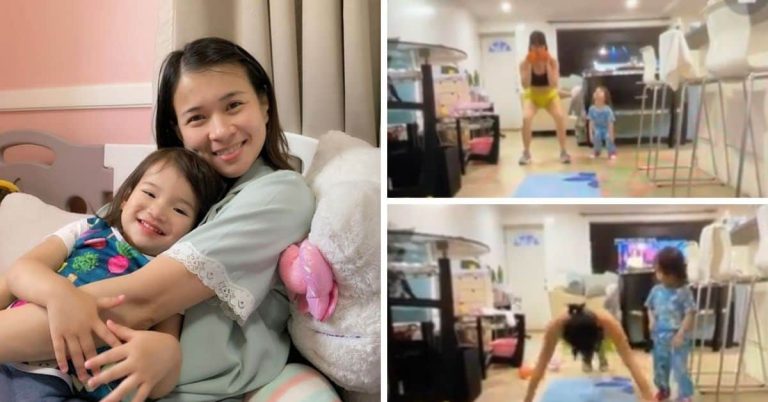 Baby Summer adorably joins mom LJ Reyes’ workout session