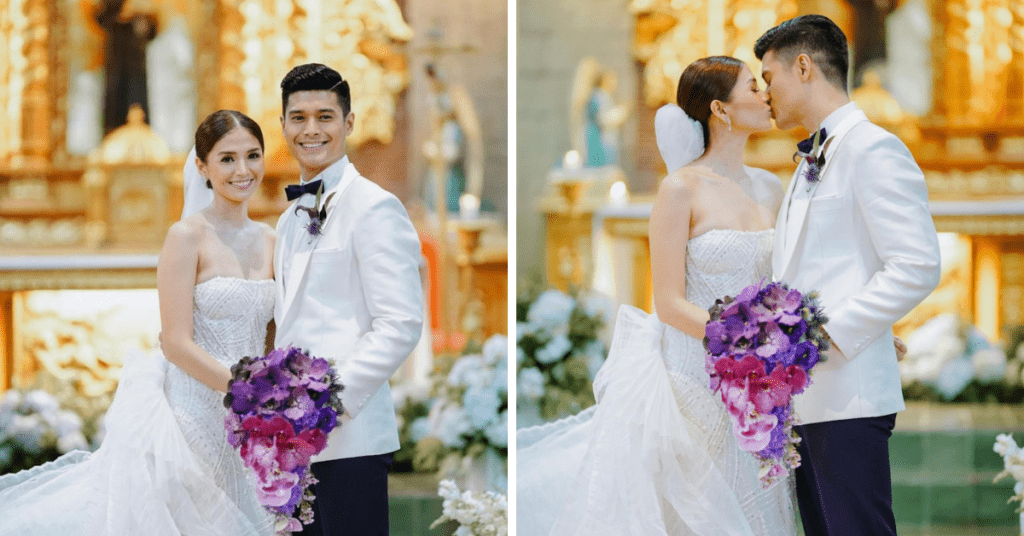 JC de Vera and Rikkah Cruz hold church wedding