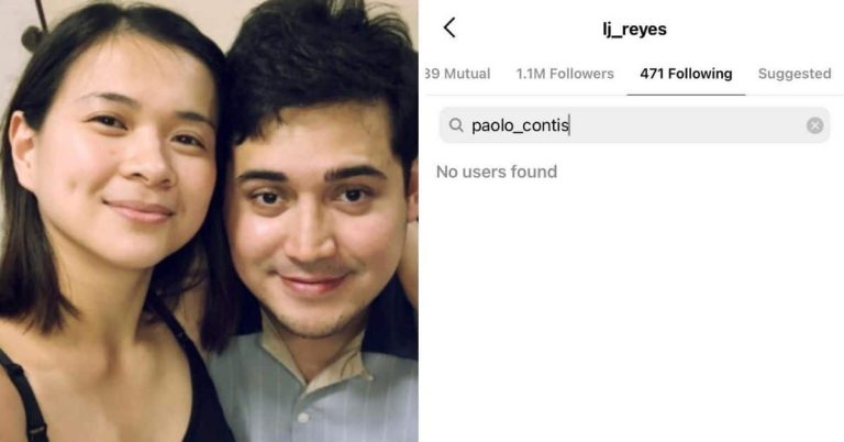 LJ Reyes unfollows and deletes photos of Paolo Contis on IG after confirming split