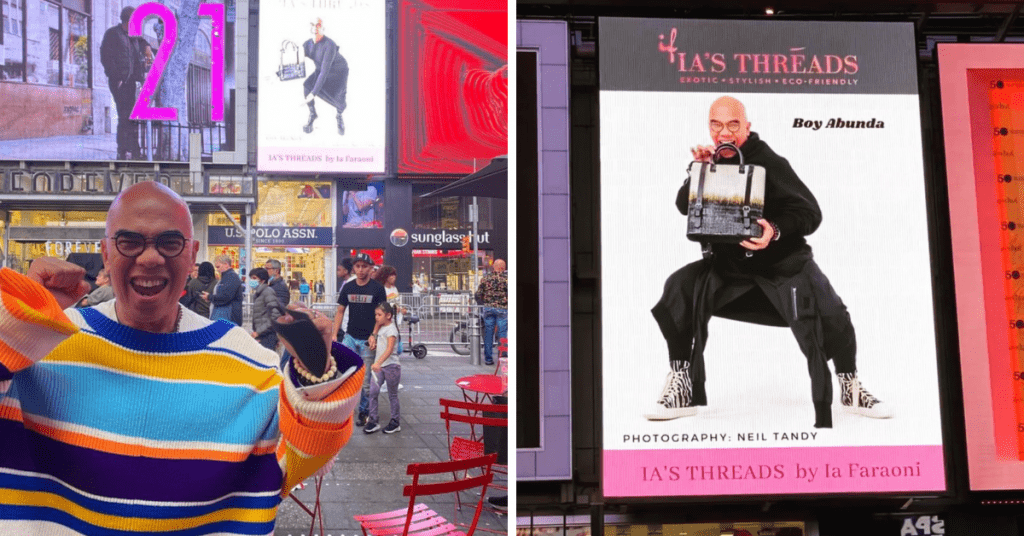 Boy Abunda graces New York Times Square Billboard