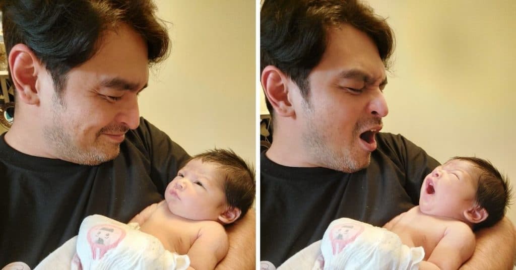 Eric Fructuoso welcomes grandson