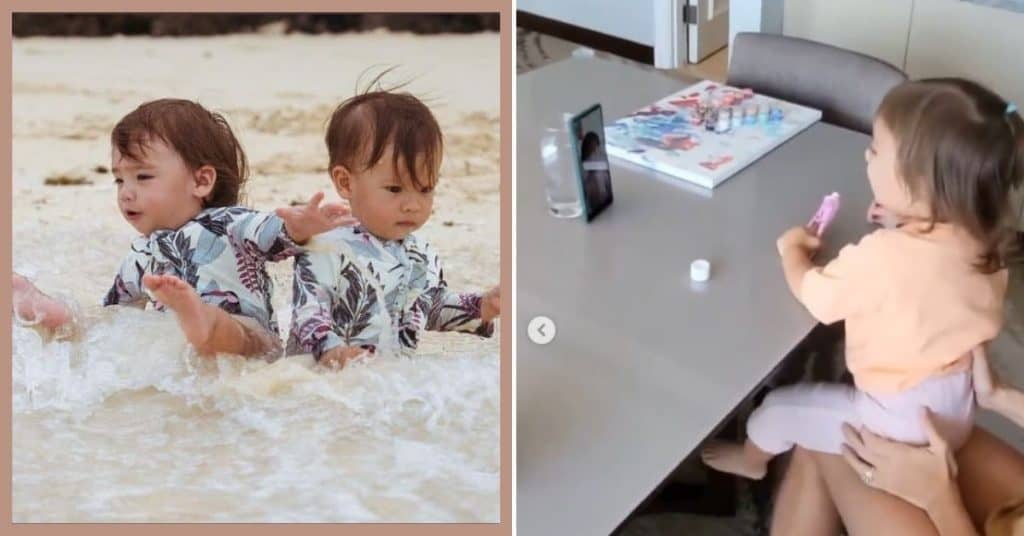 WATCH: Baby Thylane and baby Dahlia video chat each other