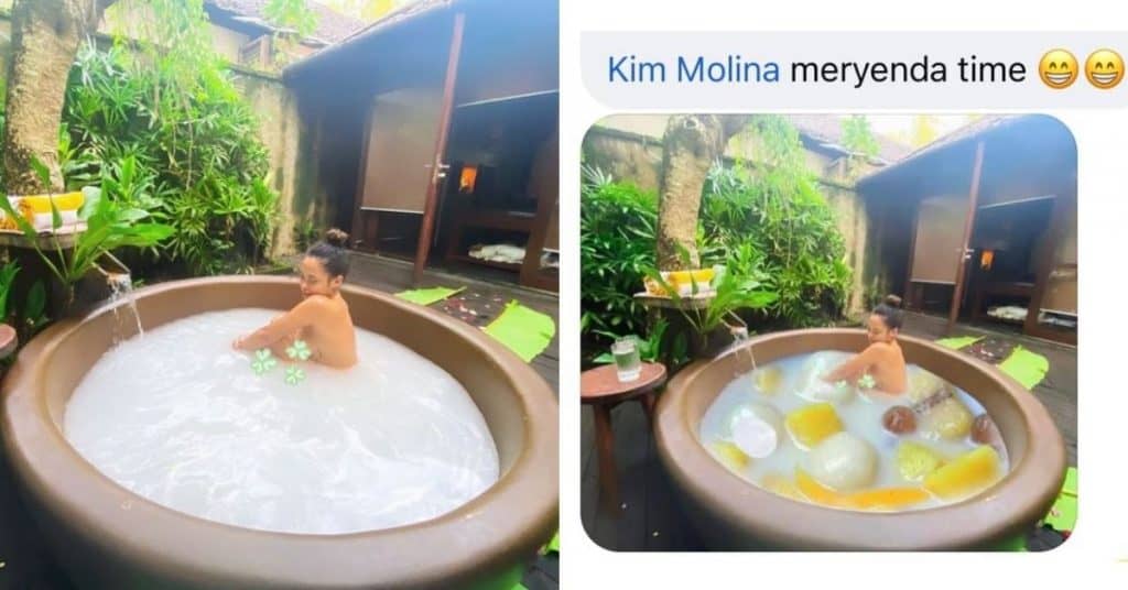 ‘Daming handa!’: Kim Molina’s milk bath photo sparks memes