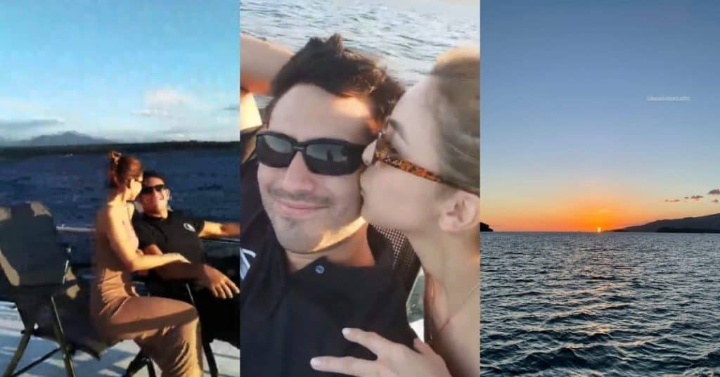 Julia and Gerald go on a sunset yacht date to end 2021