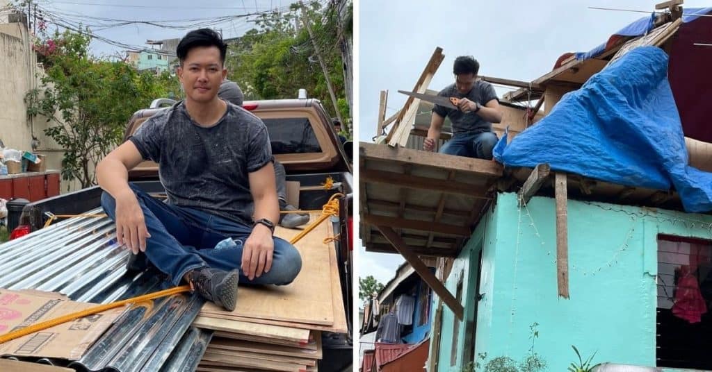 Ronnie Liang donates construction materials to typhoon-hit Cebu