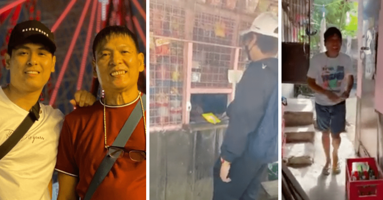 OFW surprises father by buying snacks from sari-sari store