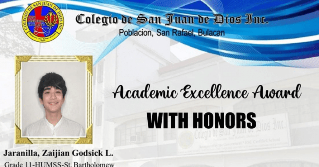 Zaijian Jaranilla wows netizens with academic award