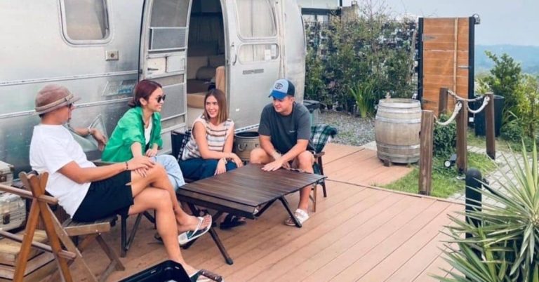 KathNiel goes camping in Valentine’s double date with Sofia Andres and Daniel Miranda