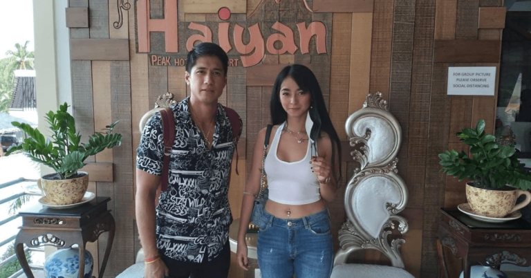 LOOK: Aljur Abrenica, AJ Raval spotted at Leyte resort on Valentine’s Day
