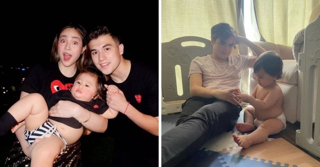 Janella Salvador shows Markus Paterson can’t stand changing baby Jude’s diaper