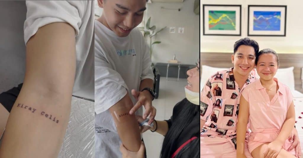 Stephen Estopia gets tattoo of Kiray Celis’ name for Valentine’s Day