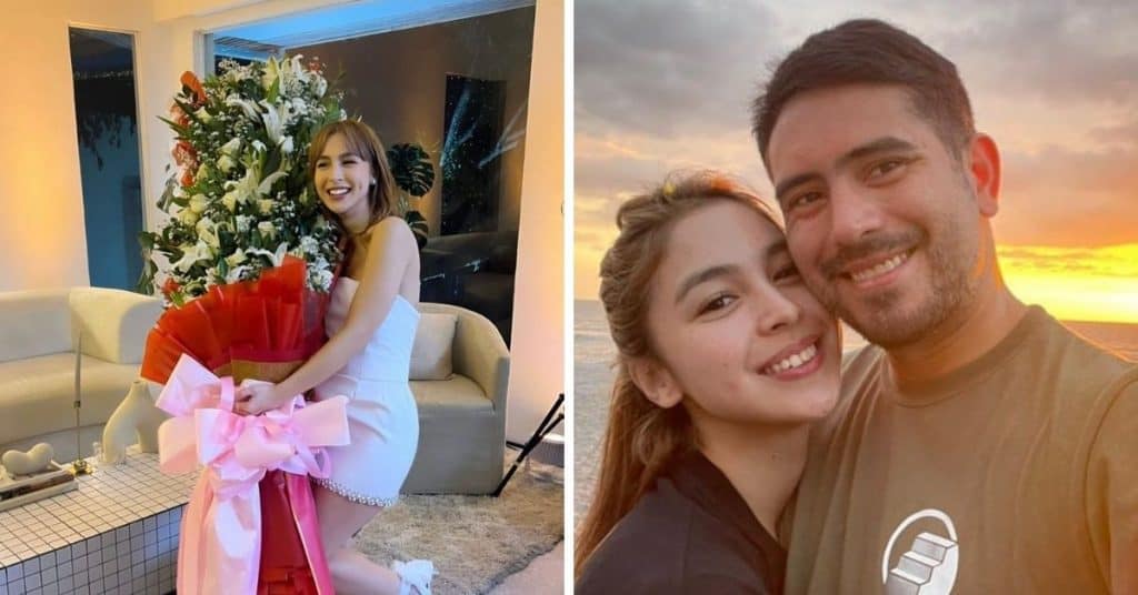 Julia Barretto gets giant flower bouquet from Gerald Anderson on her 25th birthday