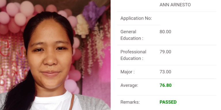 ‘Wag patatalo sa hina ng loob’: Woman from Northern Samar finally passes LET on her 15th try