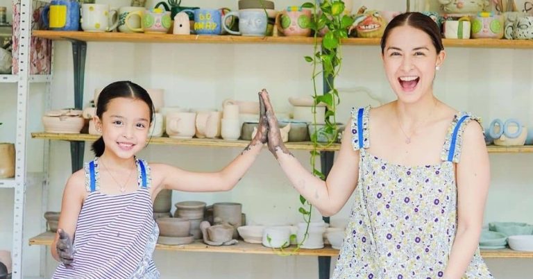 Marian Rivera and her daughter Zia are adorable while they try out pottery