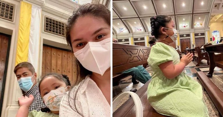 Pauleen Luna gushes over her well-behaved daughter Tali during a mass