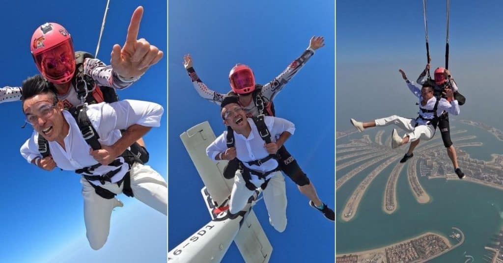LOOK: Xian Lim goes skydiving in Dubai