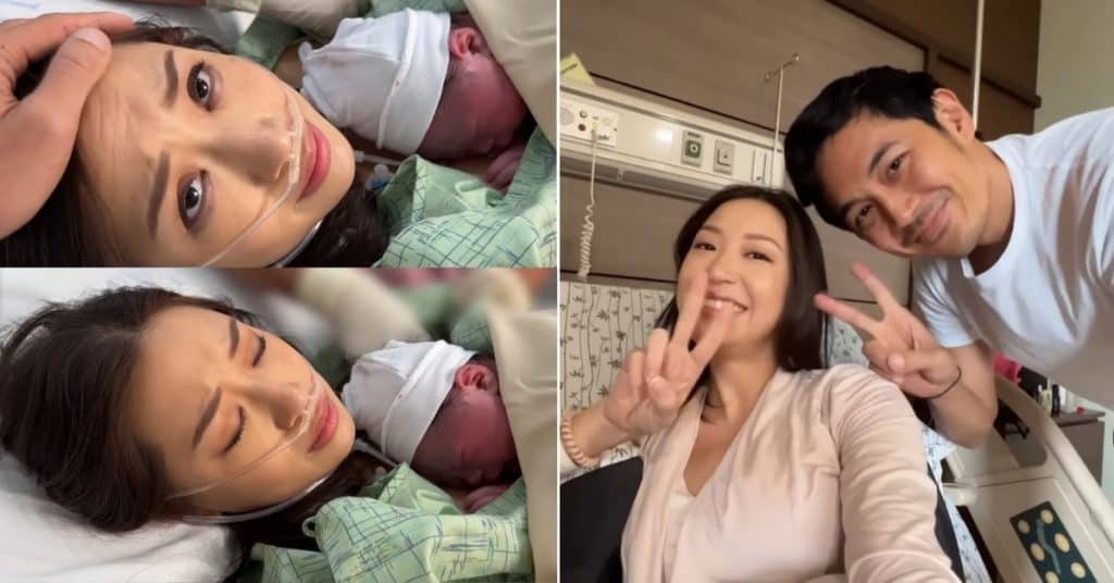 Kryz Uy gives birth to second baby with Slater Young