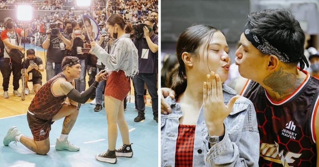 Zeus Collins gets engaged to non-showbiz girlfriend during Star Magic basketball match