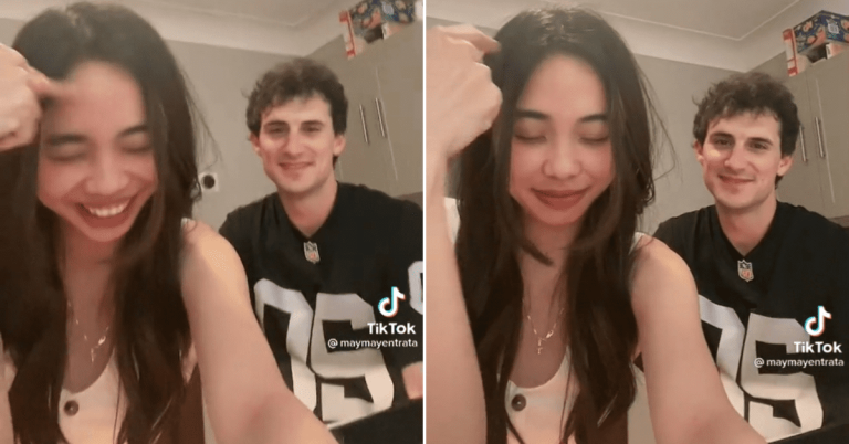 Maymay Entrata, foreigner BF answer couple questions in TikTok challenge
