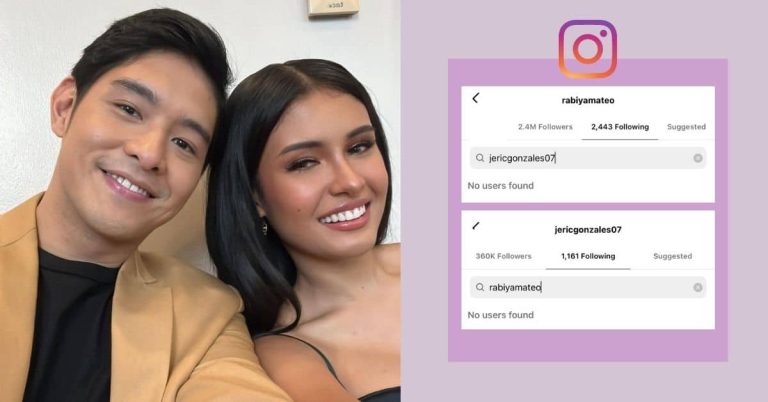 Couple no more? Rabiya Mateo, Jeric Gonzales unfollow each other on Instagram