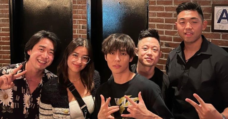 LOOK: Liza Soberano meets The Rose’s Woosung in New York