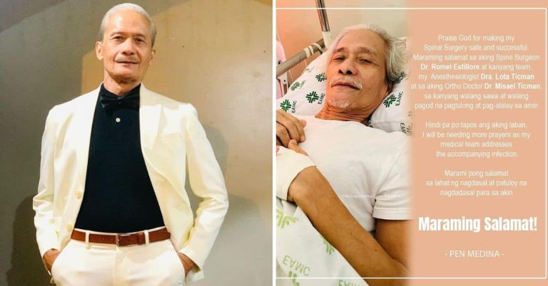 ‘Safe and successful’: Pen Medina shares update on spinal surgery