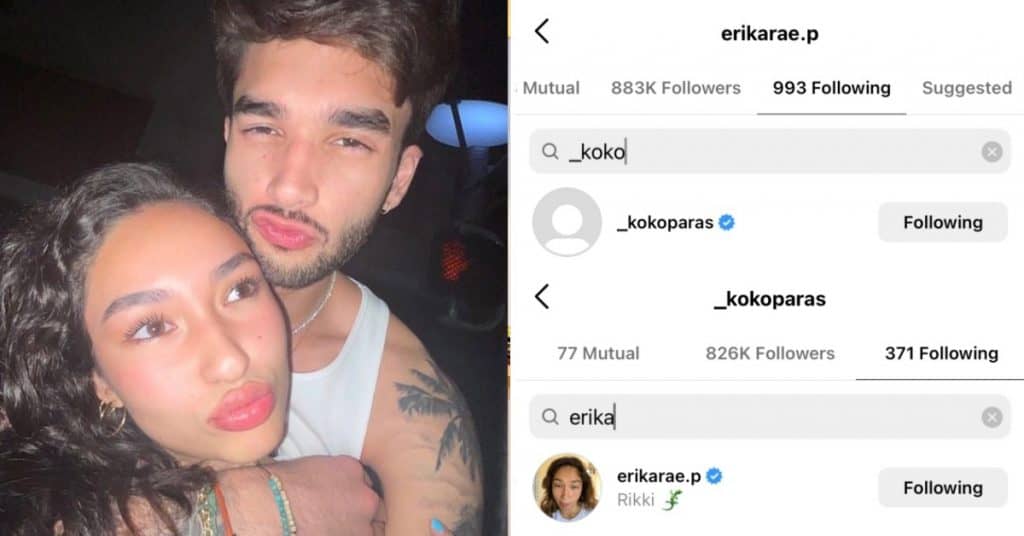 Erika Poturnak, Kobe Paras follow each other back on Instagram
