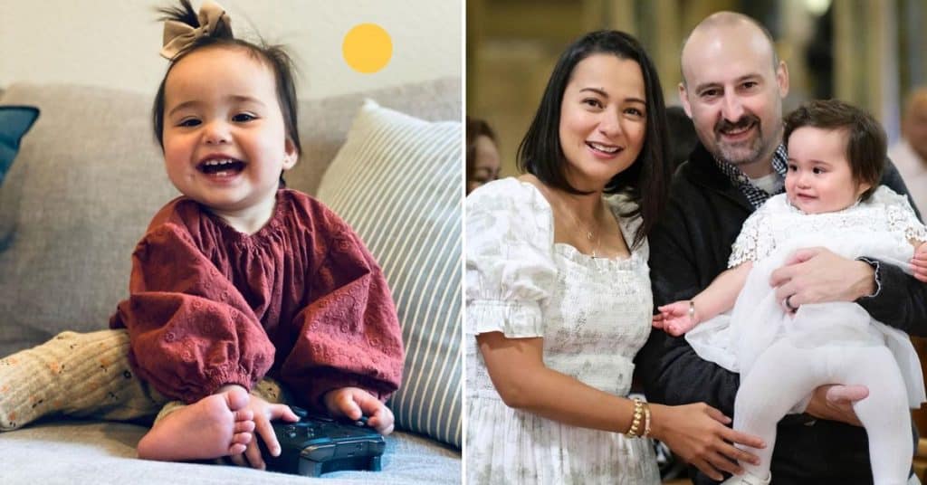 Beth Tamayo and husband get daughter baptized