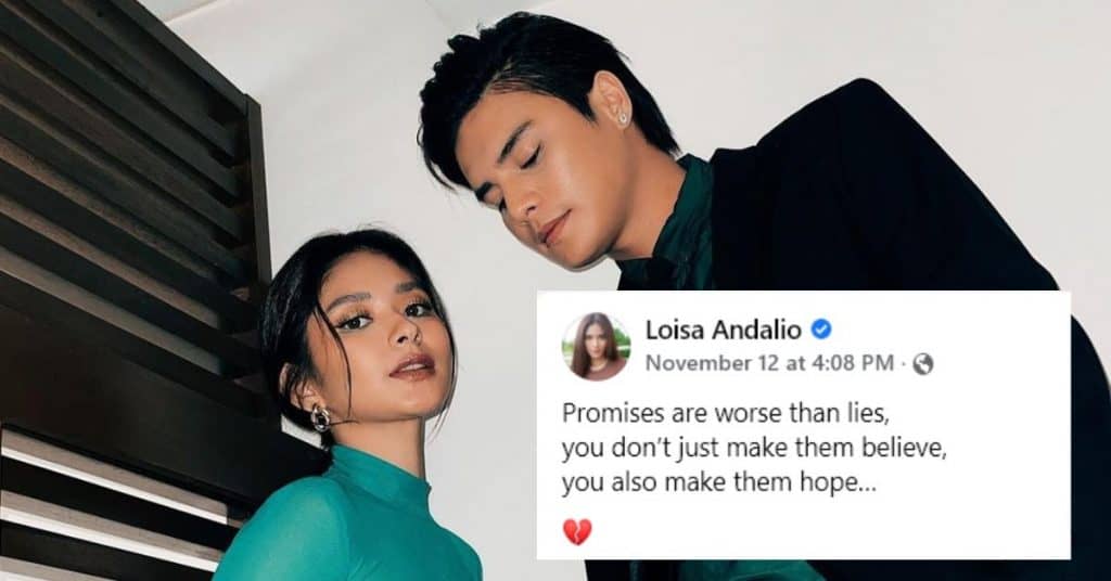 Loisa Andalio’s cryptic tweet sparks breakup rumors with Ronnie Alonte